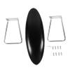 Black Manicure Hand Rest for Nail Art, PU and Stainless Steel view 1
