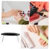 Black Manicure Hand Rest for Nail Art, PU and Stainless Steel view 3