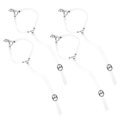 TOGEVAL 2 Pairs Transparent Shoe Straps for Women's High Heels
