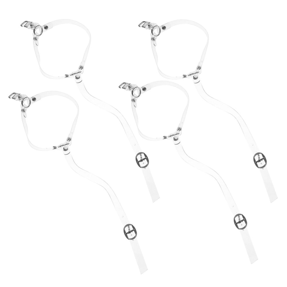 TOGEVAL 2 Pairs Transparent Shoe Straps for Women's High Heels