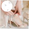 TOGEVAL 2 Pairs Transparent Shoe Straps for Women's High Heels view 2