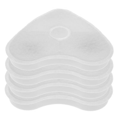 TOGEVAL 4-Piece Pet Water Fountain Filters, Heart-Shaped