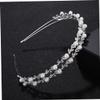 FRCOLOR 1pc Double-Layer Pearl Headband for Weddings and Festive Occasions view 3