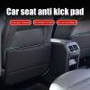 ZSSHUIHH 2-Pack Rear Seat Anti-Kick Pads for Audi Q5 8R/FY SUV/Sportback 2008–2024+, Waterproof, with Pockets, Red view 2