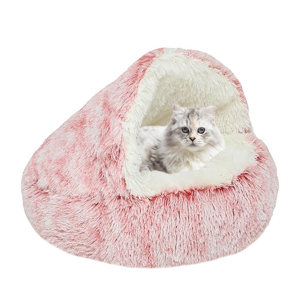KWCLTH Warm Multifunctional All-Season Plush Cat Bed and Cave