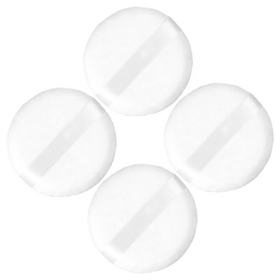 PLAFOPE 4-Piece Large Flocked Powder Puffs for Loose Makeup Powder