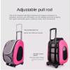 5-in-1 Dog Stroller and Cat Carrier with Removable Carrier, Backpack, and Car Seat, Up to 17 lb, Green view 4