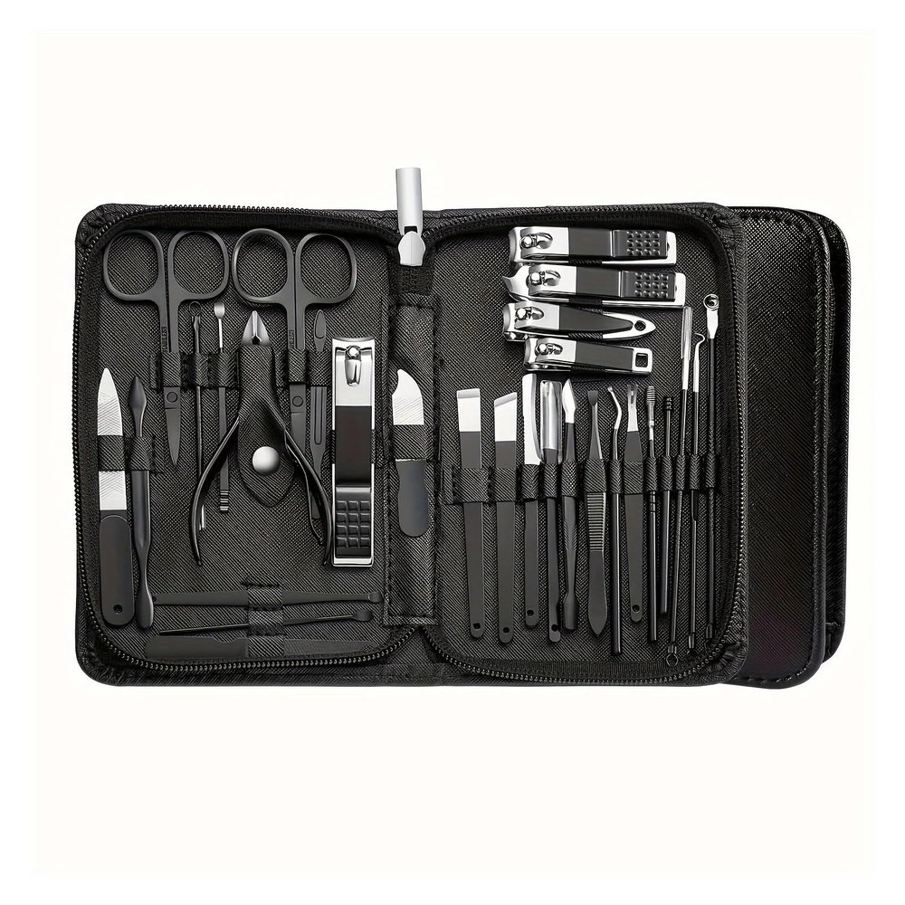30-in-1 Nail Clipper and Manicure Set, Spring Green/Black