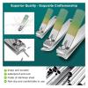 30-in-1 Nail Clipper and Manicure Set, Spring Green/Black view 2