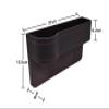 VOOIV Car Seat Gap Filler Organizer for Mazda MX-5 Convertible / RX-8 Coupe, Black Co-Pilot view 2