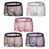 Men's Sexy Mesh Boxer Shorts – Breathable Sheer Underwear view 4