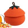 Halloween Pumpkin Storage Basket with Lid view 1