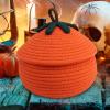 Halloween Pumpkin Storage Basket with Lid view 4