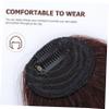 FRCOLOR 3-Piece Clip-In Fake Bangs Hair Extensions, High-Temperature Fiber, Natural Look, for Everyday Wear, Parties and Special Occasions, Color view 3