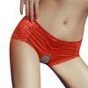 Women's Open-Crotch Lace Hipster Thong view 4