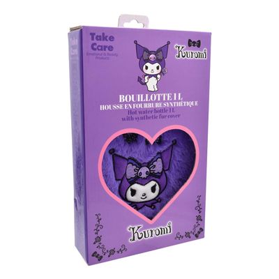 TAKE CARE Kuromi Hot Water Bottle with Cover