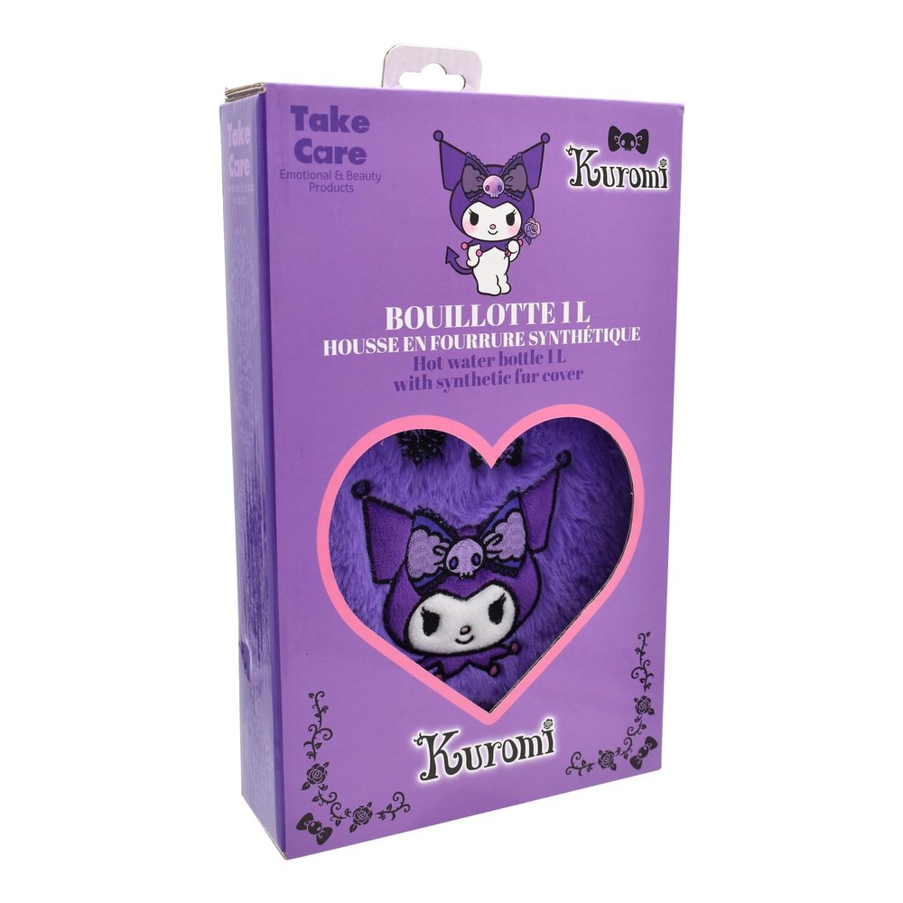 TAKE CARE Kuromi Hot Water Bottle with Cover
