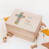 Lillet Baptism Memory Box with Cross - Wooden Baby Keepsake Box view 2