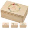 Lillet Baptism Keepsake Box (001.09) – Floral Wreath view 1