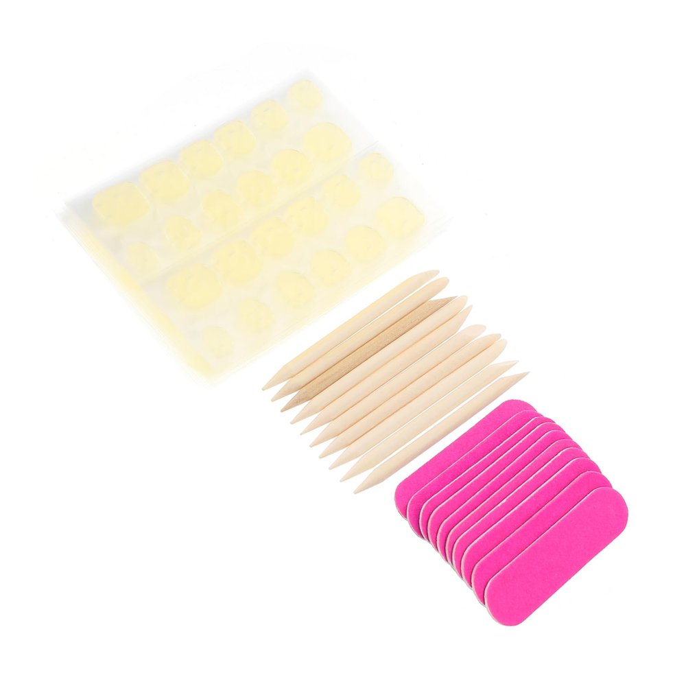 40-Piece Nail Art Accessory Set with Wooden Stick and Nail File