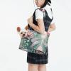 ERSDWRE Lovely Hearts Pet Carrier Bag, Handbag for Cats and Dogs, Foldable, Black, One Size view 3