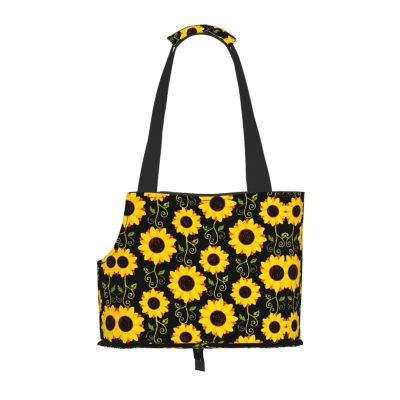 Cute Sunflower Pet Carrier Bag for Small Dogs and Cats