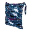 ORFOFE Large Printed Diaper Bag with Double Zipper, Blue view 1