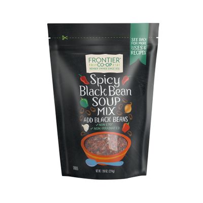 Frontier Spicy Black Bean Soup Mix Pouch, 224 mL