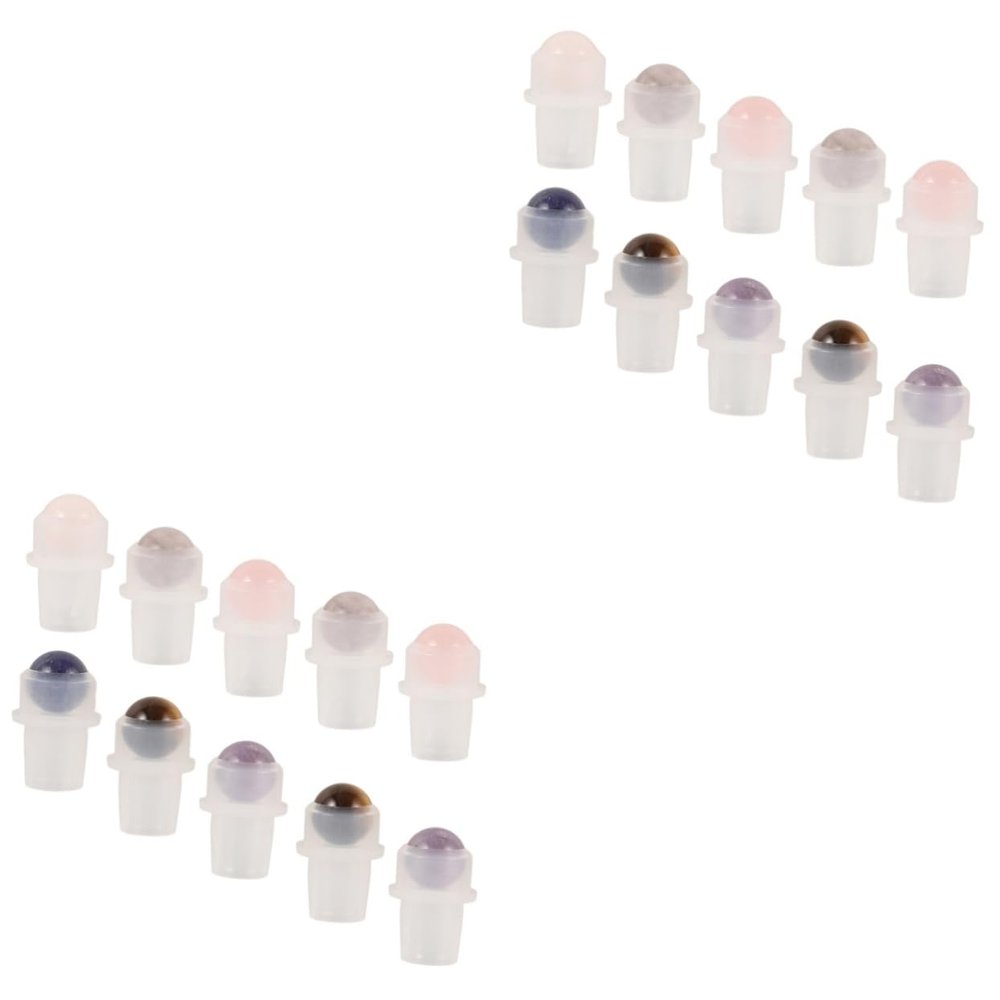 CBPNEISEK 20-Piece Replacement Roller Balls with Semi-Precious Stones
