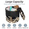 2-Piece Dark Skull Cosmetic Bag Set, Waterproof Travel Makeup Bags, 9.9 x 6.9 in and 6 x 3.5 in view 2