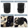 2-Piece Dark Skull Cosmetic Bag Set, Waterproof Travel Makeup Bags, 9.9 x 6.9 in and 6 x 3.5 in view 3