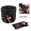 Cosmetic Travel Bag Set, Large Capacity, Waterproof, Drawstring, Skull and Flowers, 2-Piece view 4