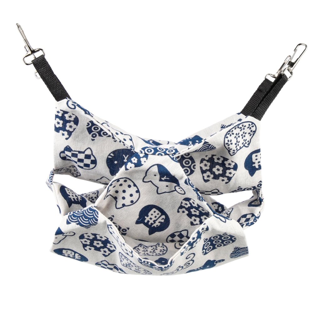 Parliky Summer Small-Animal Hammock, Cotton and Linen, Double-Layer Design