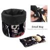 2-Piece Cosmetic Bag Set, Travel Makeup Pouches, Waterproof, Drawstring, Skeleton Pattern view 4
