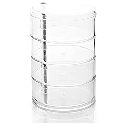 MRNHA Rotating Transparent Storage Box for Children's Hair Accessories and Jewelry