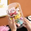 MRNHA Rotating Transparent Storage Box for Children's Hair Accessories and Jewelry view 3