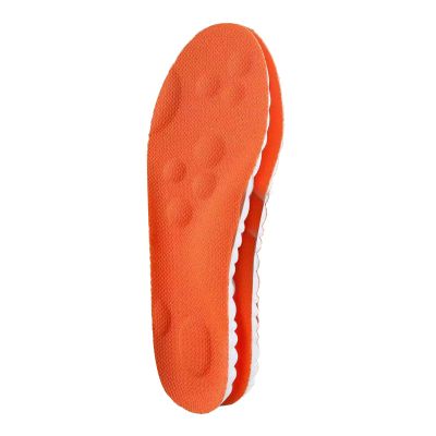 LOIJMK 4D Cloud Technology Winter Insoles, Unisex, Memory Foam and PU, Orange, Size 45
