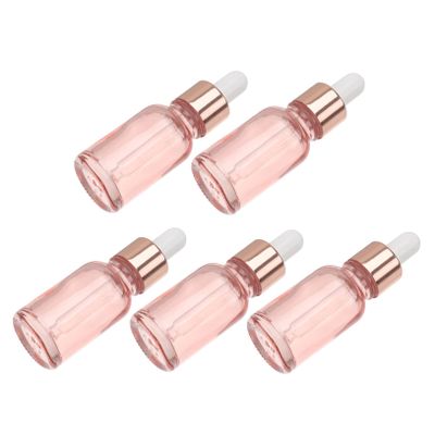 Mikinona 15 mL Empty Glass Dropper Bottles, 5-Pack