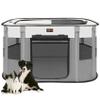 Aivituvin Portable Dog Playpen, Foldable Pet Tent with Carrying Bag, Indoor/Outdoor, Gray, Medium view 1