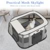 Aivituvin Portable Dog Playpen, Foldable Pet Tent with Carrying Bag, Indoor/Outdoor, Gray, Medium view 3