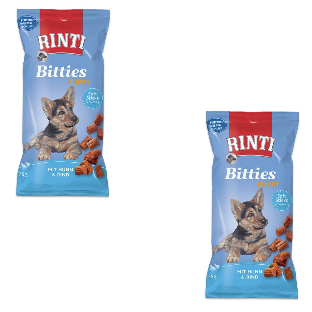 Rinti Bitties Puppy - Chicken & Beef | Double Pack | 2 x 75 g