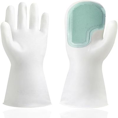 GCBKOPY 2024 Silicone Dishwashing Gloves, Waterproof, Heat-Insulated, Reusable