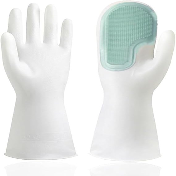 GCBKOPY 2024 Silicone Dishwashing Gloves, Waterproof, Heat-Insulated, Reusable