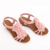 TFYSFSHN Women's Heeled Sandals, Double Strap, Faux Leather, 5 cm (1.9 in) Heel, for Weddings, Summer, Beach (Pink, UK 8 | US 10) view 4
