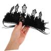 Beavorty 3-Piece Vintage Black Lace Gothic Tiaras for Women view 4