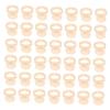 Mikinona Silicone Pigment Ring Glue Cups, 200 Pieces, Beige view 1