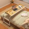 ELIKBH Height-Adjustable Overbed Table with Wheels view 1