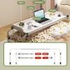 ELIKBH Height-Adjustable Overbed Table with Wheels view 2