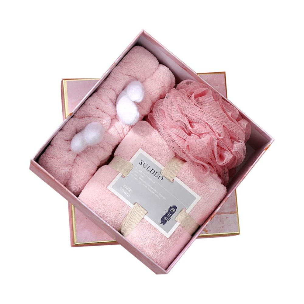 Mikinona Home Care Kit with Soft Absorbent Washcloths, Headband and Hair Ties