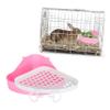 VILLFUL Triangular Litter Box for Guinea Pigs and Chinchillas, Durable Plastic view 4